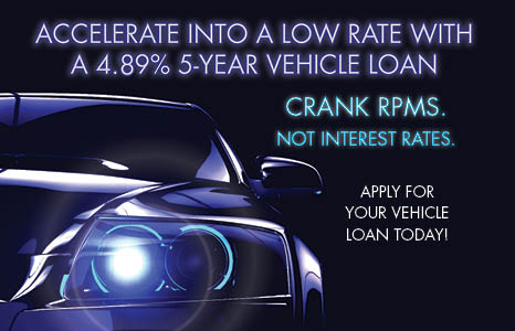 4.89% on 5 Year Vehicle Loans with The Police Credit Union